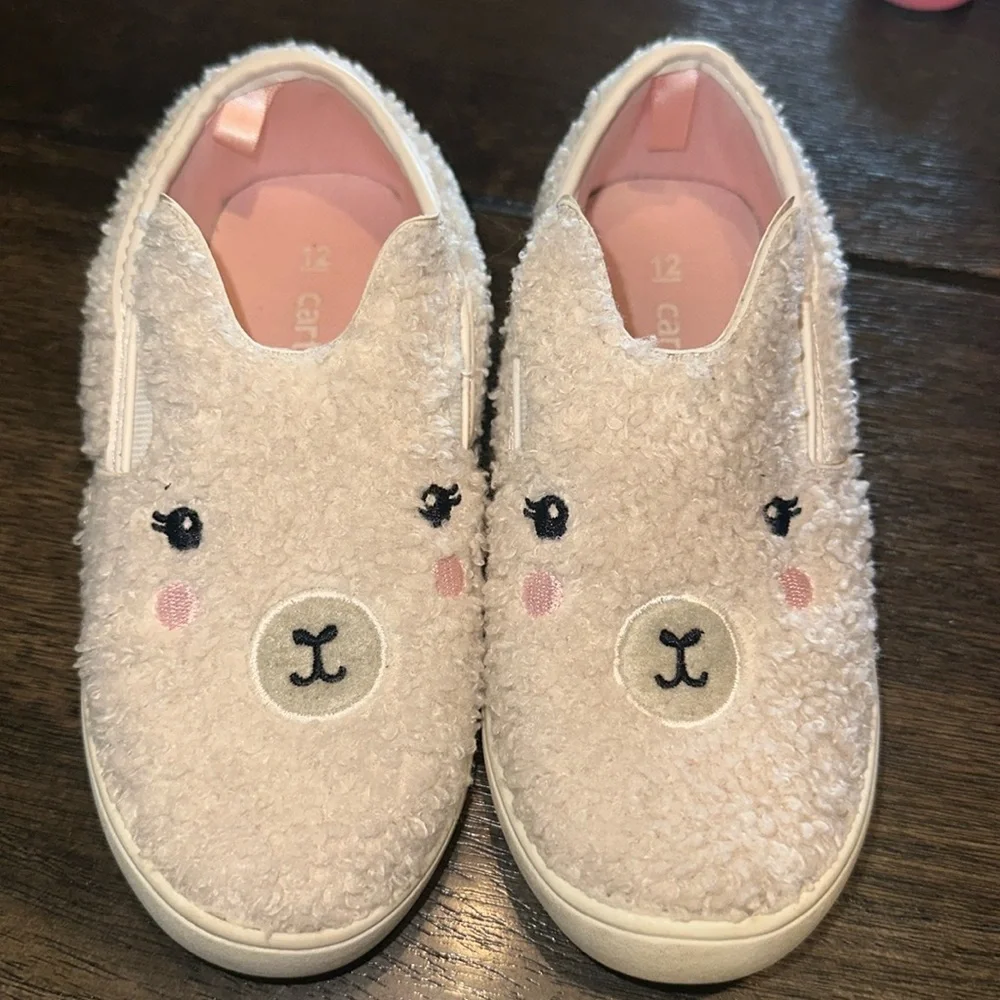 Carter's Adorable Llama Shoes size 12 LIKE‎ NEW